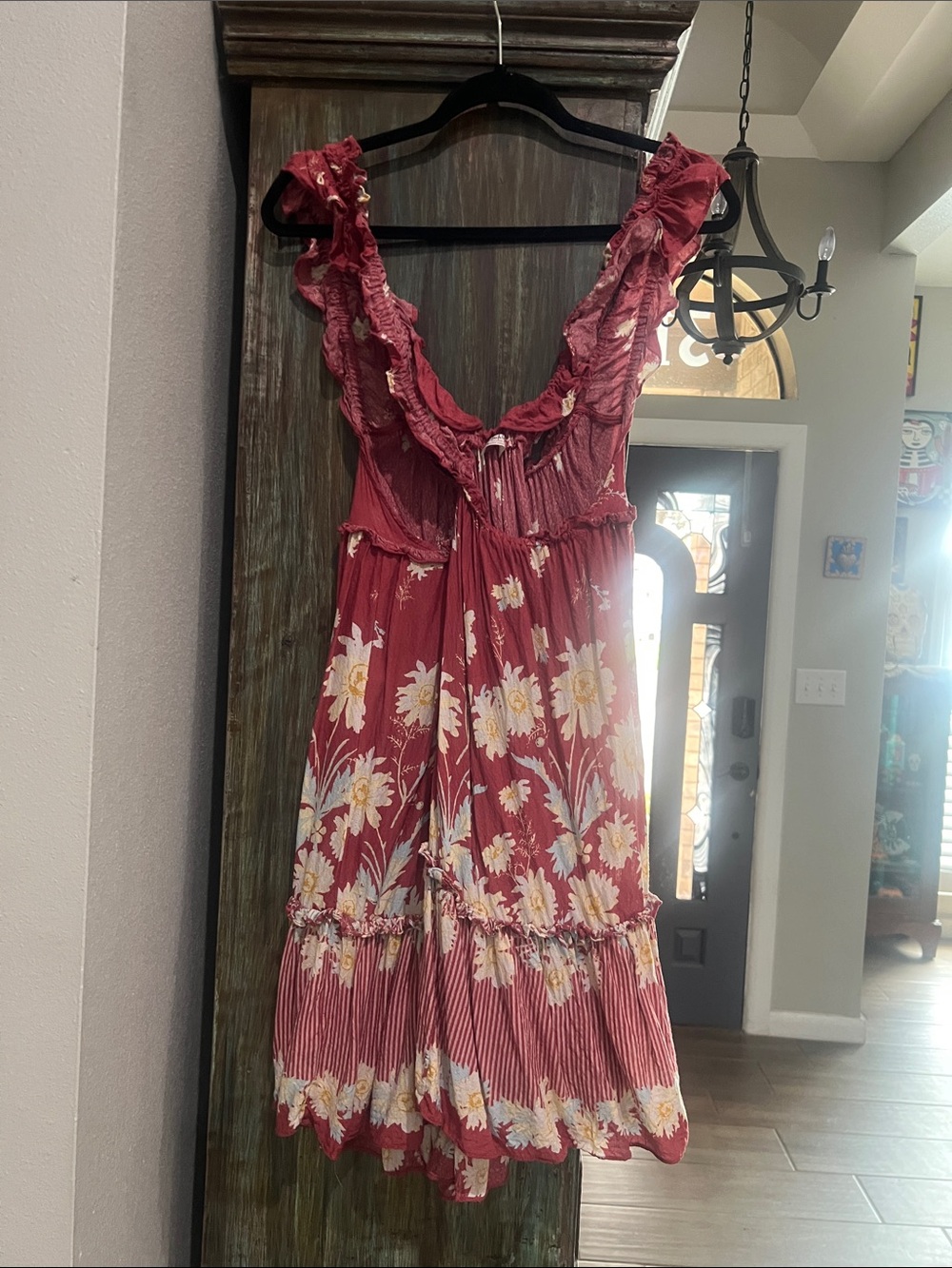 We The Free Red Floral Mini Dress - Picture 4 of 5